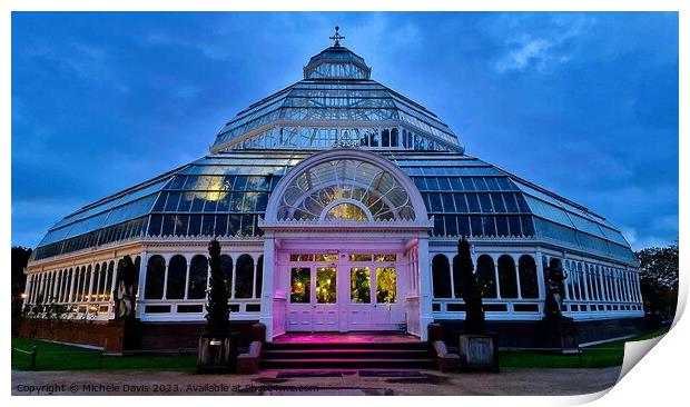 Sefton Park Palm House Print by Michele Davis