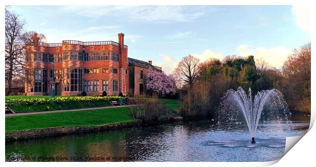 Astley Hall Springtime Print by Michele Davis