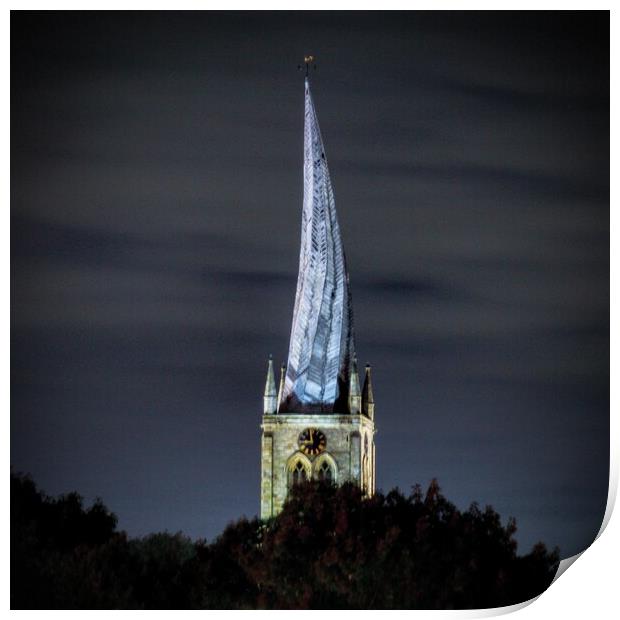 The Crooked Spire  Print by AJS Photography