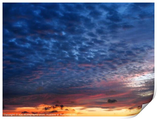 Apocalyptic Clouds Print by AJS Photography