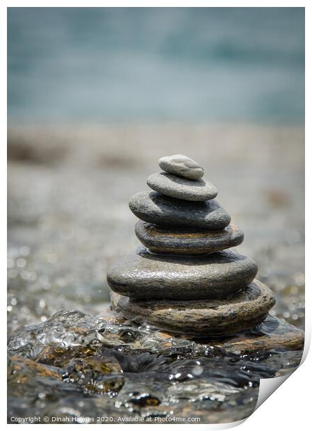 Tranquility Stones Print by Dinah Haynes