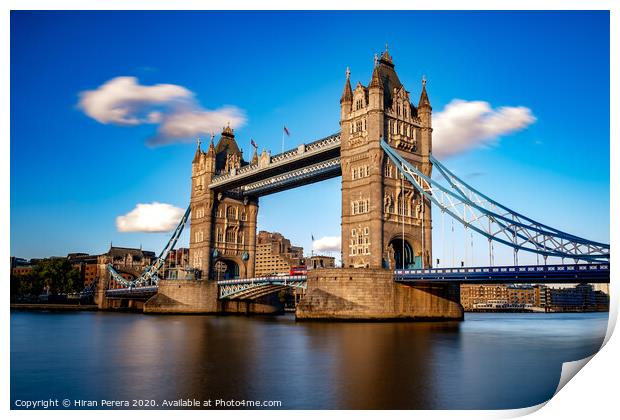 Tower Bridge and the Thames Print by Hiran Perera