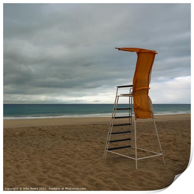 "Solitude at Porto Santo Beach" Print by Mike Byers