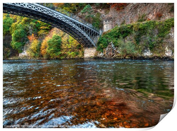 1812 Craigellachie Bridge By Thomas Telford River Spey Scotland Print by OBT imaging