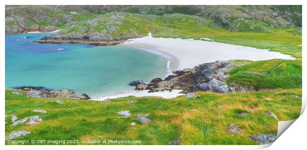 Achmelvich Beach Assynt West Highland Scotland   Print by OBT imaging