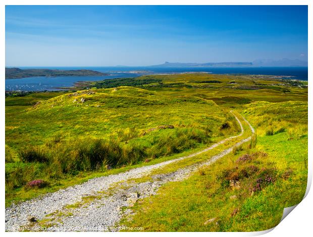 Arisaig Loch Nan Ceall Rhum And Eigg Highland Scot Print by OBT imaging
