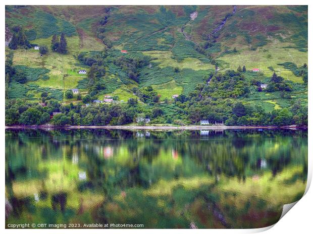 Loch Broom Nr Ullapool North West Scottish Highlan Print by OBT imaging