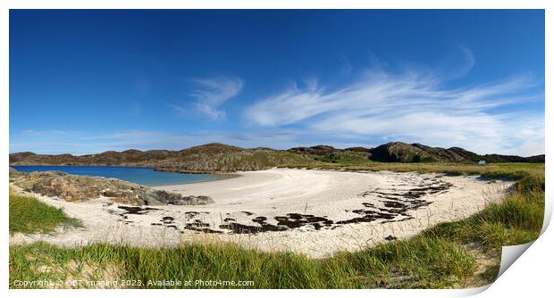 Achmelvich Beach Assynt West Highland Scotland   Print by OBT imaging