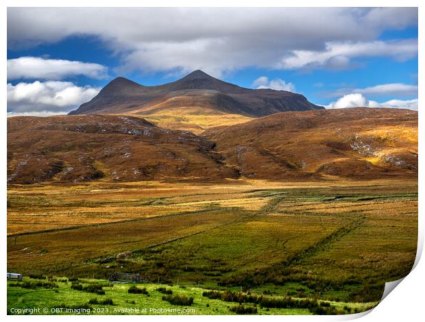 Cul Mor Assynt Mountains West Highland Scotland  Print by OBT imaging