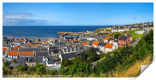 Cullen Seatown and Harbour Morayshire North East Scotland Print by OBT imaging