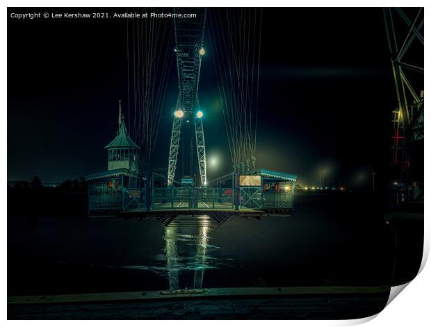 The Enchanting Newport Transporter Bridge Print by Lee Kershaw
