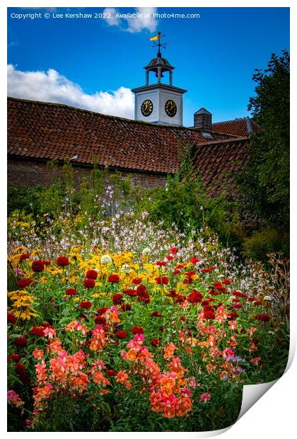 Summer Flower Garden Print by Lee Kershaw