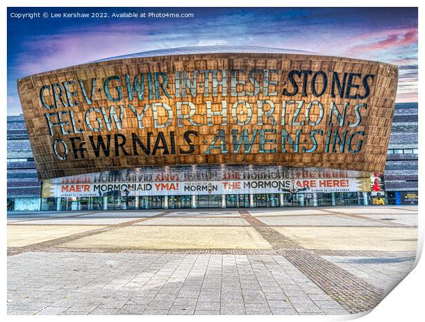 The Breathtaking Wales Millennium Centre Print by Lee Kershaw