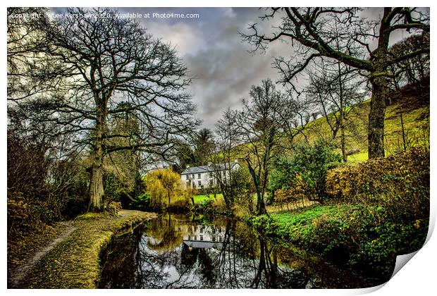 Reflections in the Canal Print by Lee Kershaw