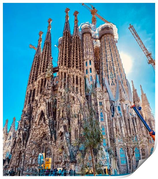 The Sagrada Família Print by Jordan Mincher