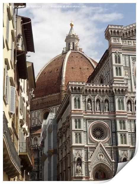 The Duomo Florence Italy Print by Sheila Ramsey
