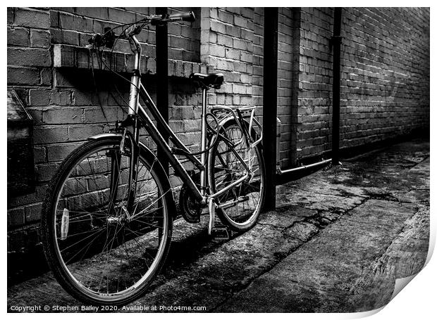 York Bicycle Print by Stephen Bailey