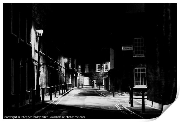 Night Streets Print by Stephen Bailey