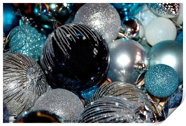 Baubles Print by Adrianna Bielobradek