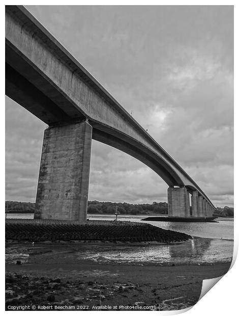 Orwell Bridge A14 Suffolk Print by Robert Beecham
