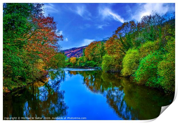The Neath River South Wales Print by Michael W Salter