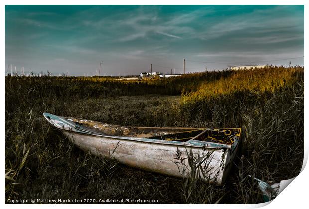 An abandoned boat in Meresa Island   Print by Matthew Harrington