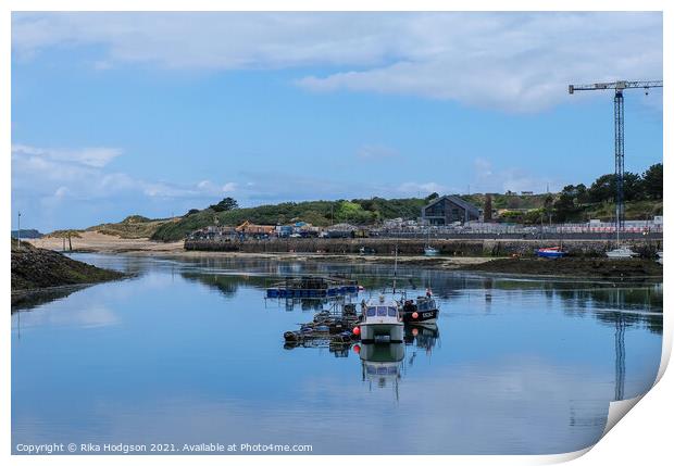 Hayle River, Landscape, Cornwall, England  Print by Rika Hodgson