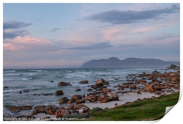 Sunrise at Muizenberg, Cape Town Print by Rika Hodgson
