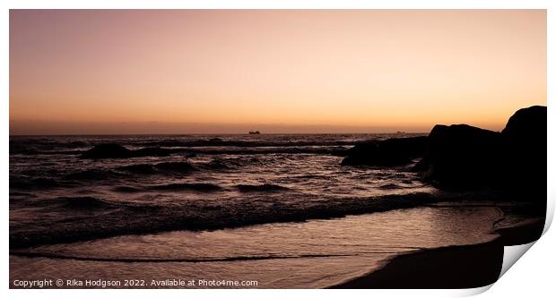 Sunset at Noordhoek, Cape Town, South Africa  Print by Rika Hodgson