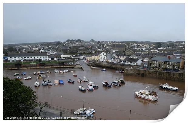 Porthleven Harbour, Cornwall, England Print by Rika Hodgson
