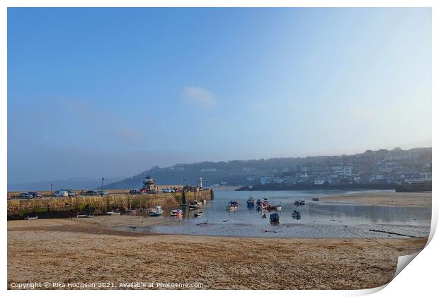 St Ives Harbour, Cornwall, England Print by Rika Hodgson