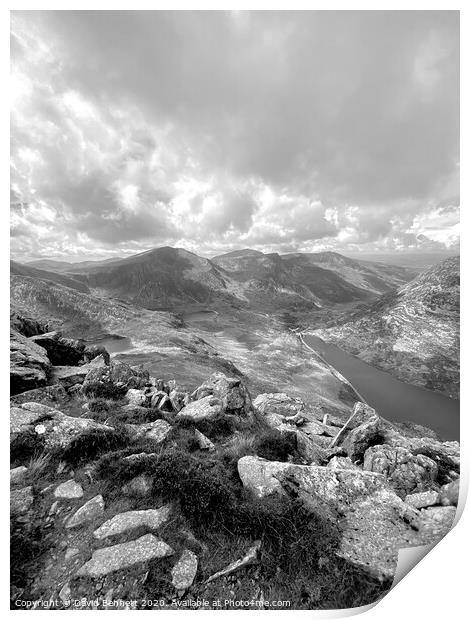 Snowdon Mountain Print by David Bennett