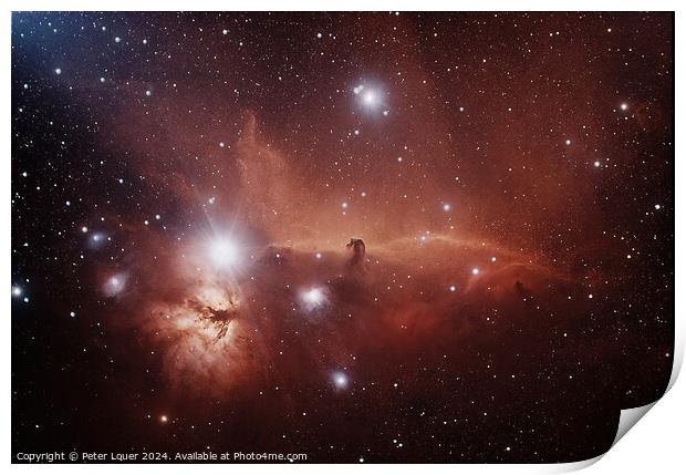 The Horsehead Nebula Print by Peter Louer