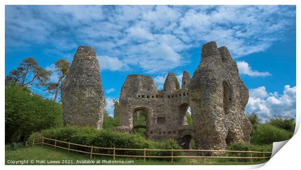 King Johns Castle  Print by Malc Lawes