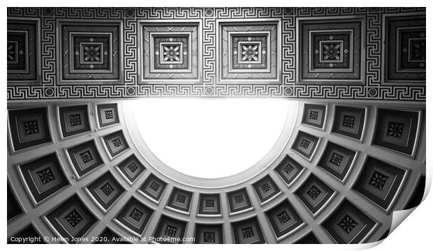 Ceiling Detail Chester Crown Court Grade II Listed Print by Helen Jones