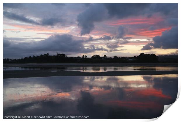 Evening sky from Matua - 2 Print by Robert MacDowall