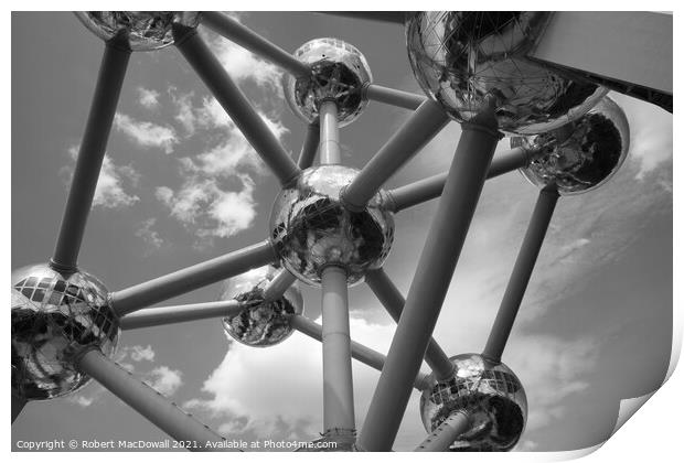 The Atomium, Brussels Print by Robert MacDowall