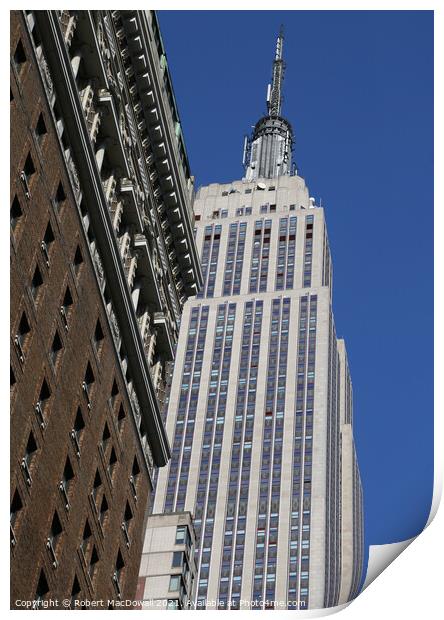 Empire State Building, New York Print by Robert MacDowall