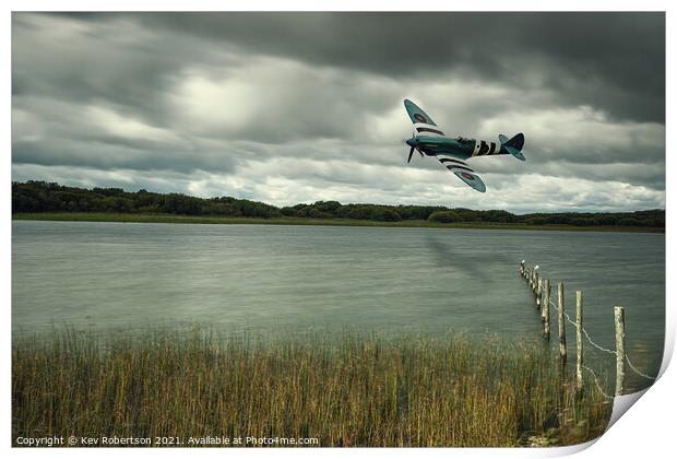 Low level fly past Print by Kev Robertson