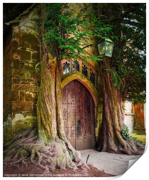 Stow's Tolkien Door Print by Janet Carmichael