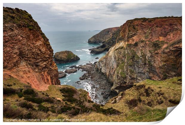 Trevellas, Cornwall Print by Paul Richards