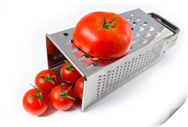 Grate tomatoes Print by Paul Richards