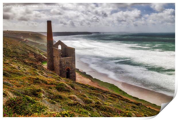 Wheal Coates, St Agnes Print by Paul Richards