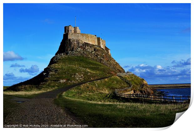 The Holy Island of Lindisfarne Print by Rob McAvoy