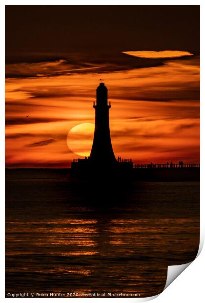 Sunrise at Roker - 3  Print by Robin Hunter