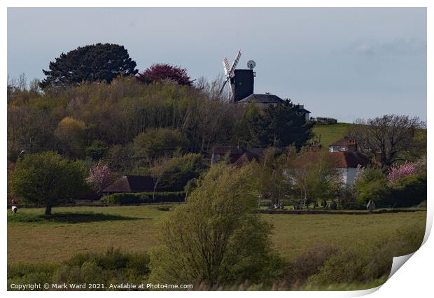 From Pett Level To Hogg Mill. Print by Mark Ward