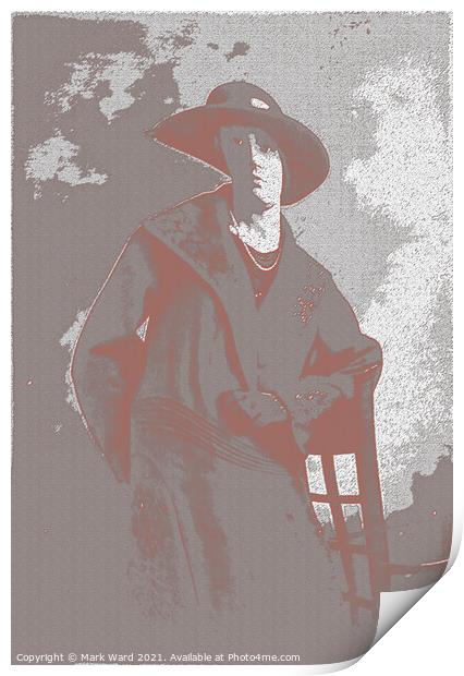 1920's Lady with a Twist Print by Mark Ward