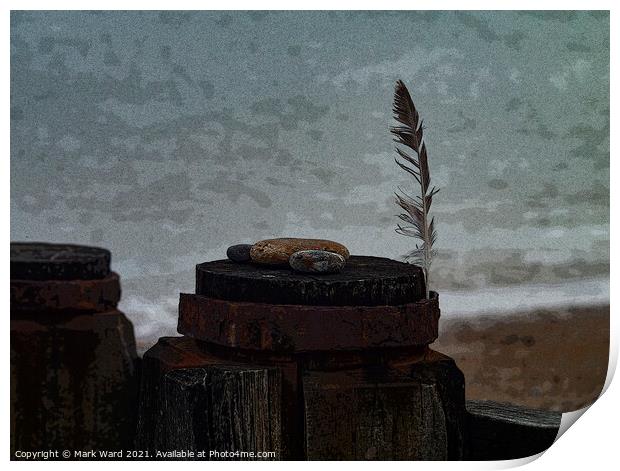 Seaside Idle Musings Print by Mark Ward