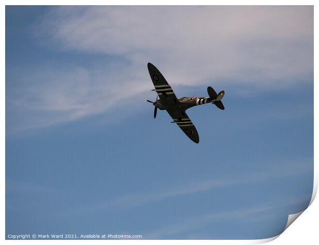 Supermarine Spitfire Print by Mark Ward