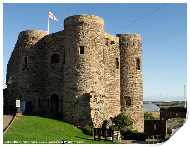 Rye Castle Print by Mark Ward